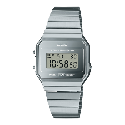 Casio Vintage Silver Dial Stainless Steel Watch A700WEV-7A