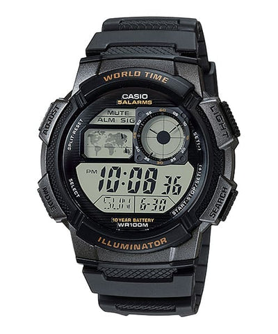 Casio Illuminator World Time Men's Watch AE1000W-1A