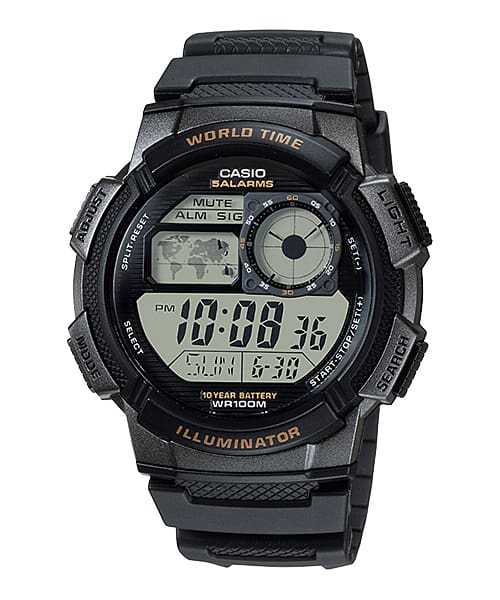 Casio Illuminator World Time Men's Watch AE1000W-1A