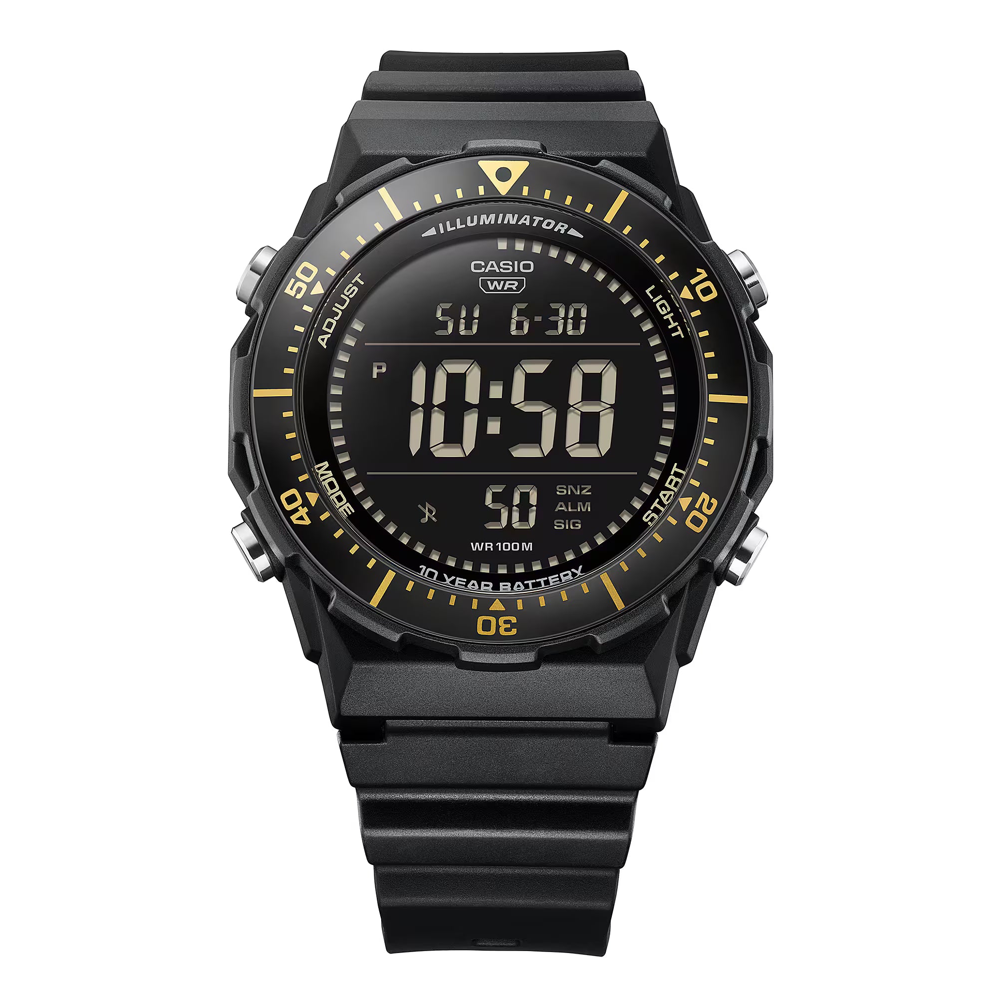 Casio Digital Black Resin Band Men's Watch AE1700H-1B