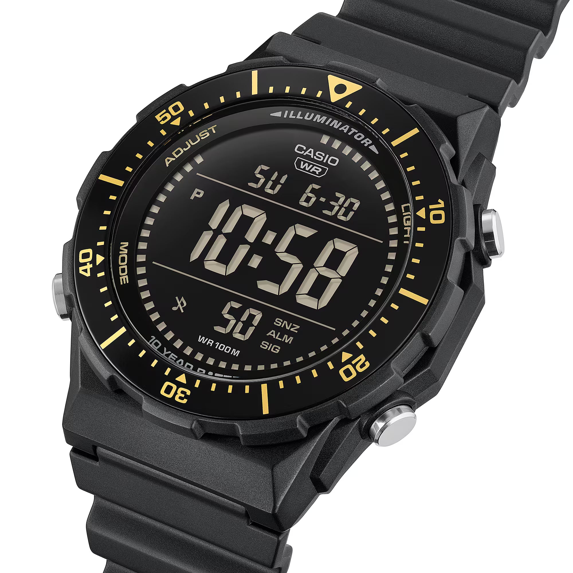 Casio Digital Black Resin Band Men's Watch AE1700H-1B