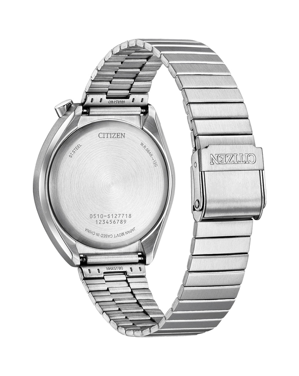 Citizen Bullhead Stainless Steel Black Dial Watch AN3660-81E