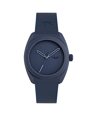 Adidas Project Three Blue Resin Strap Watch AOST24051