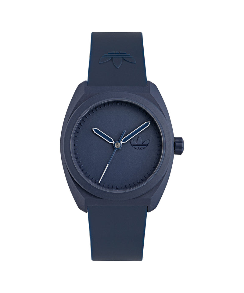 Adidas Project Three Blue Resin Strap Watch AOST24051