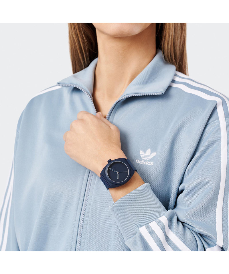 Adidas Project Three Blue Resin Strap Watch AOST24051
