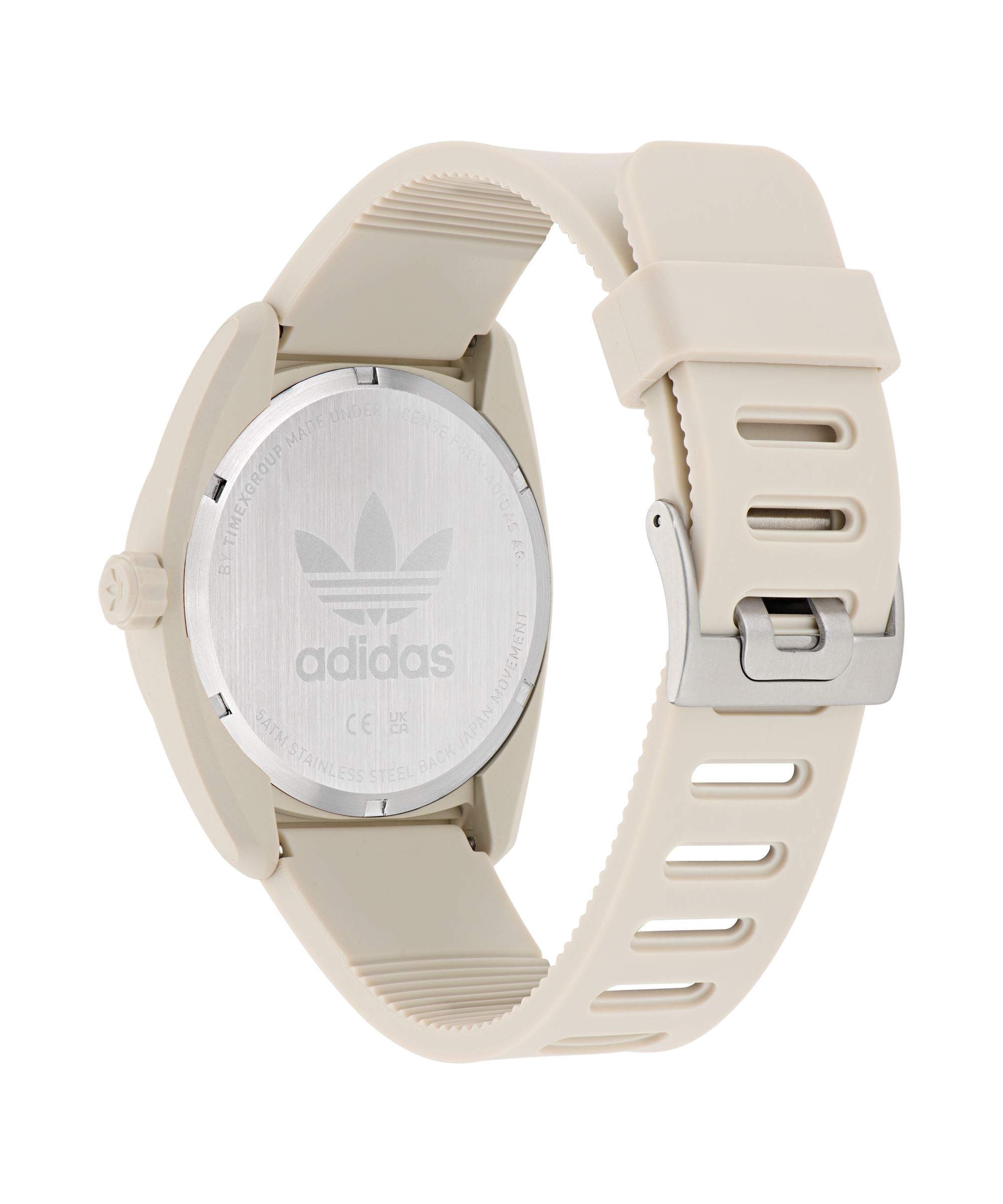 Adidas Project Three Beige Resin Strap Watch AOST24055