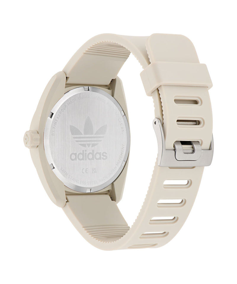 Adidas Project Three Beige Resin Strap Watch AOST24055