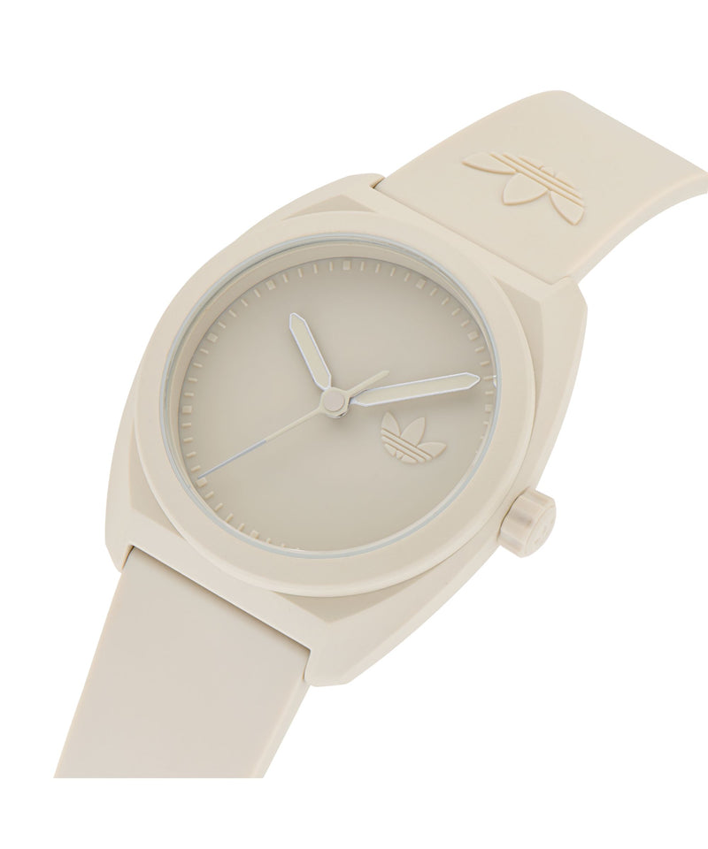 Adidas Project Three Beige Resin Strap Watch AOST24055