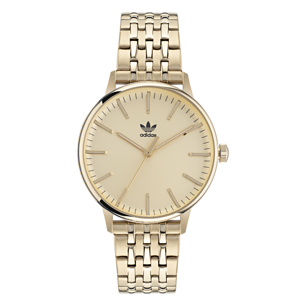 Adidas Code One 38mm Gold Dial Watch AOSY22024