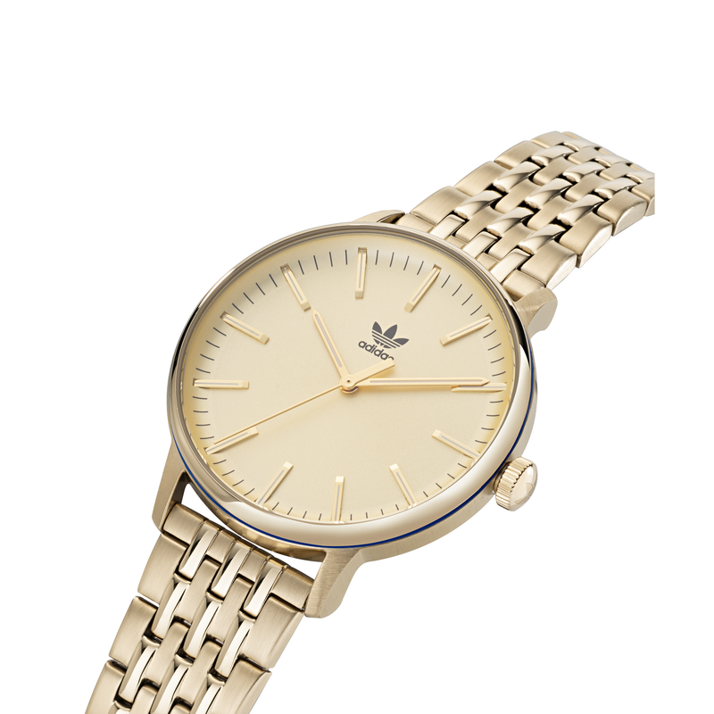 Adidas Code One 38mm Gold Dial Watch AOSY22024