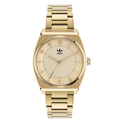 Adidas Code Two 38mm Gold Dial Watch AOSY22026