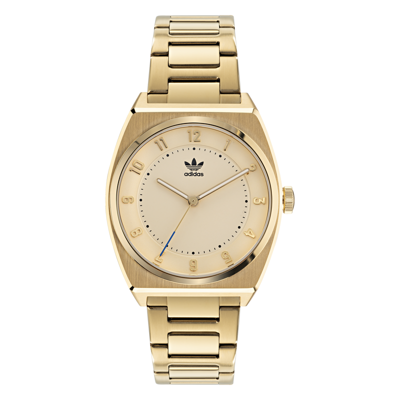 Adidas Code Two 38mm Gold Dial Watch AOSY22026