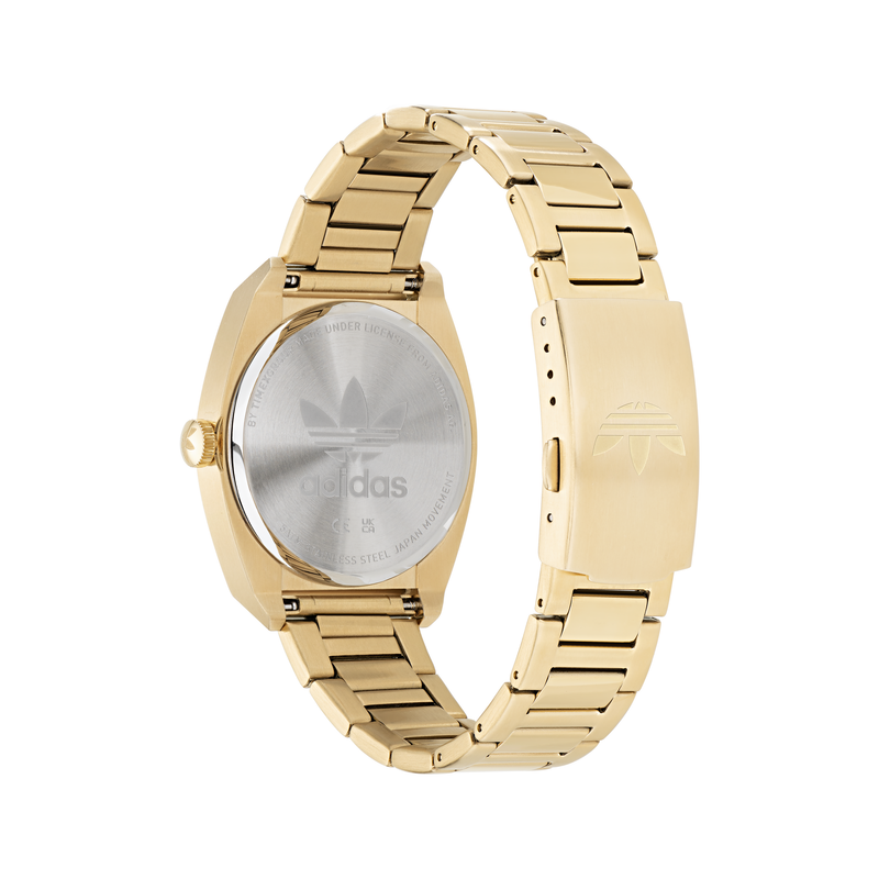 Adidas Code Two 38mm Gold Dial Watch AOSY22026