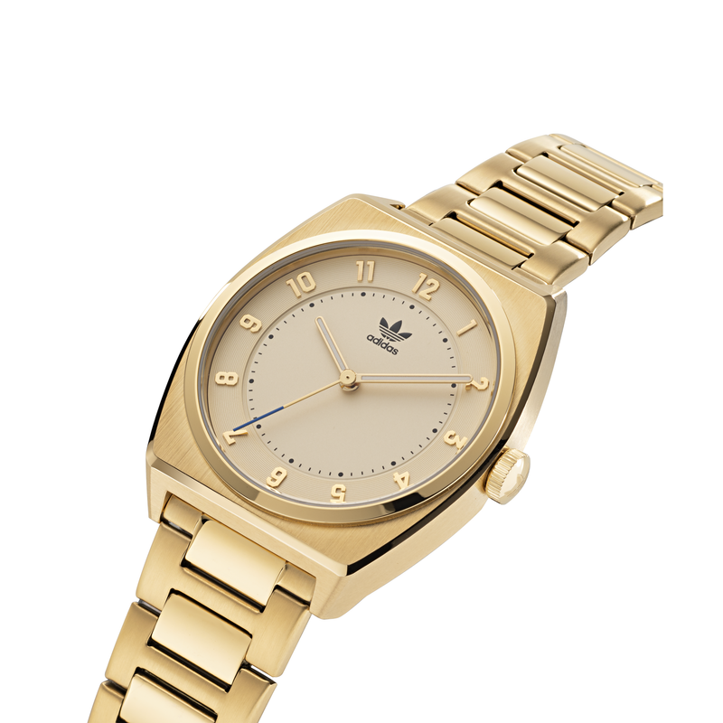 Adidas Code Two 38mm Gold Dial Watch AOSY22026