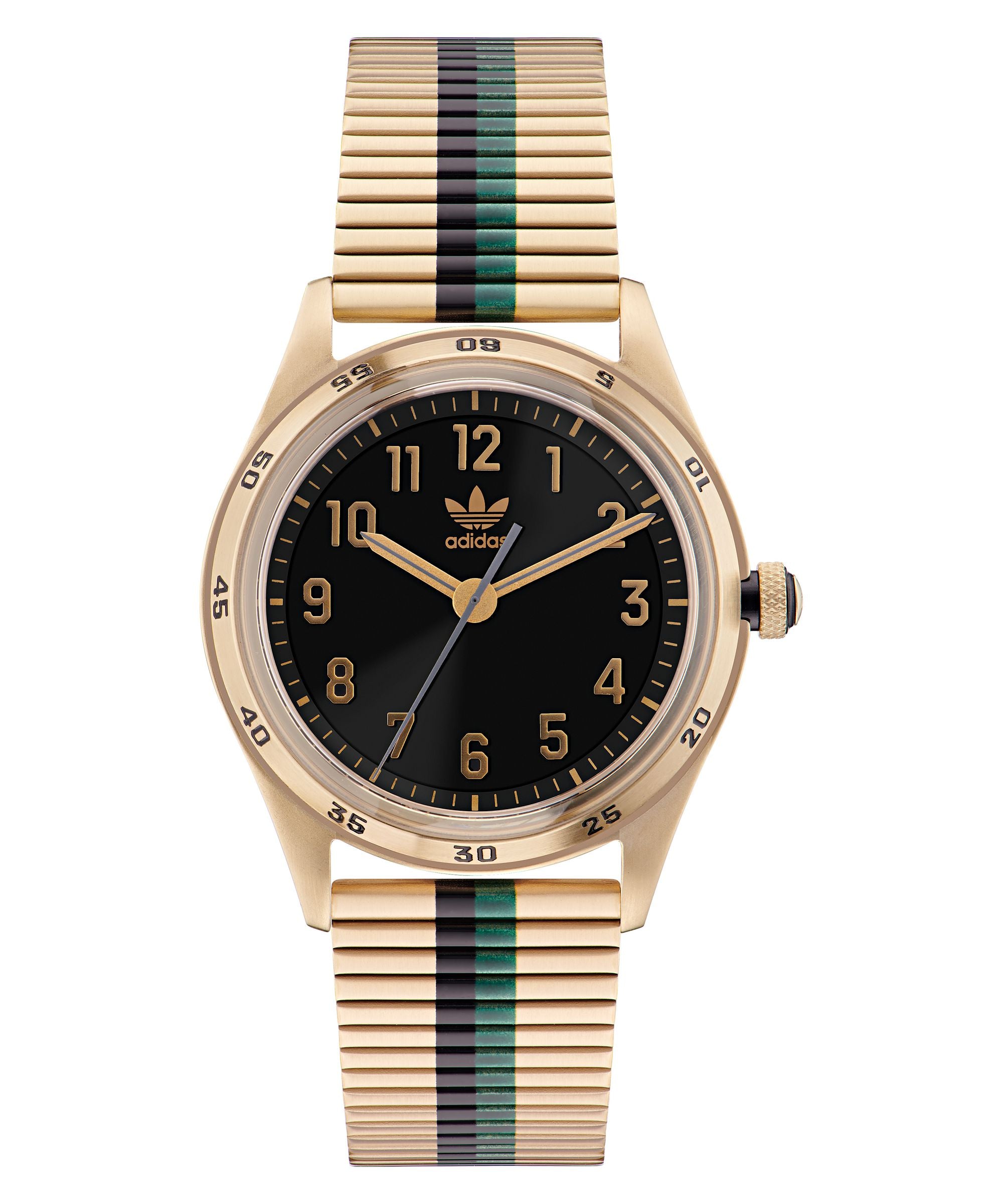 Adidas Code Four 42mm Black Dial Stainless Steel Watch AOSY22526