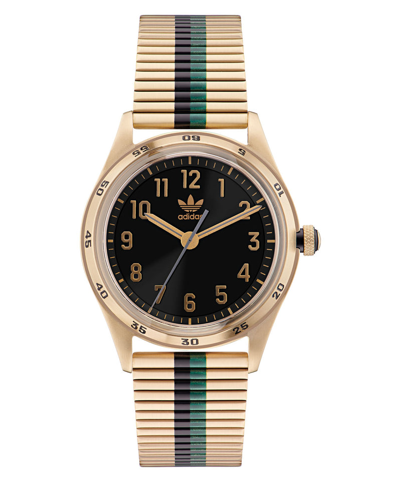 Adidas Code Four 42mm Black Dial Stainless Steel Watch AOSY22526