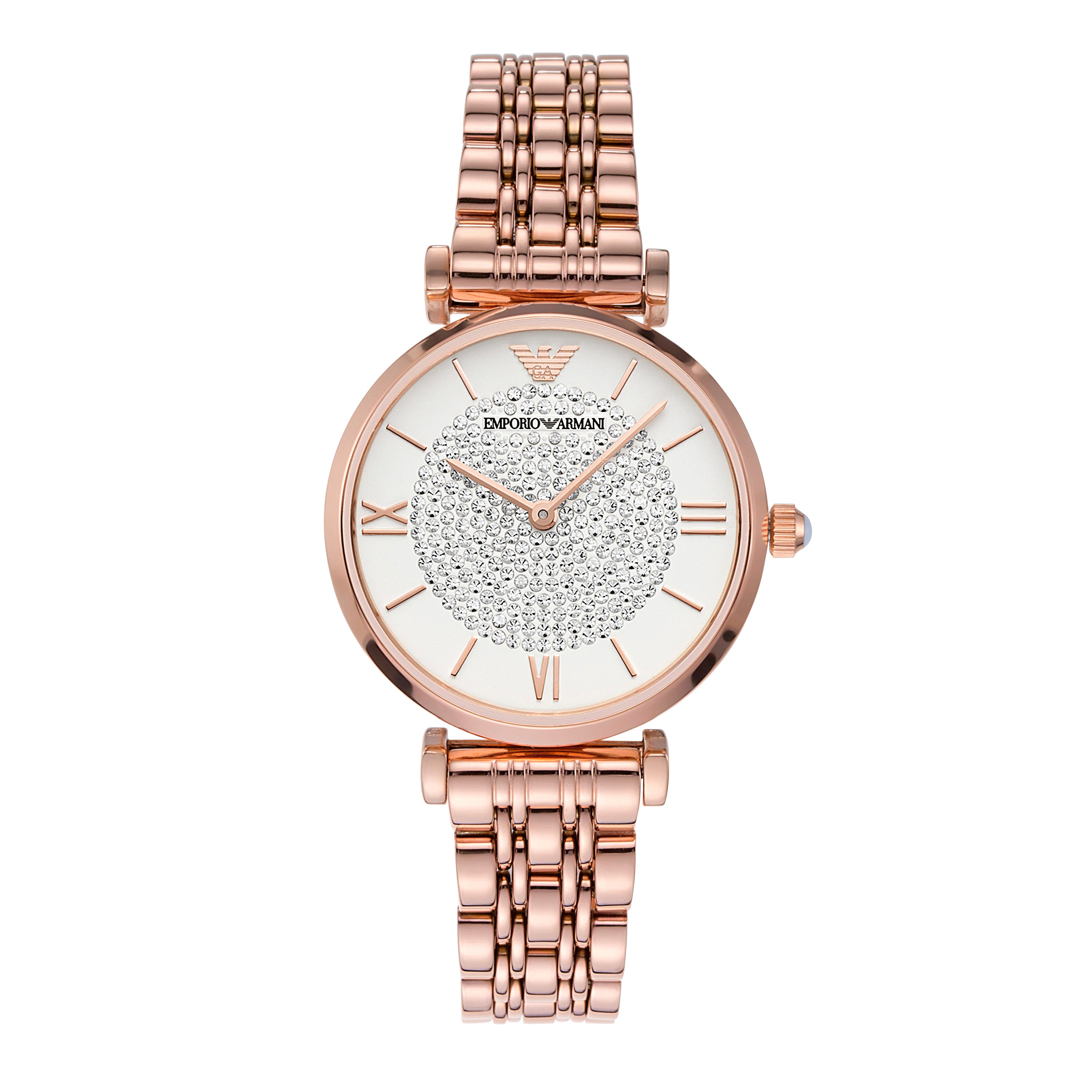 Emporio Armani Women's Rose Gold Stainless Steel Watch AR11244