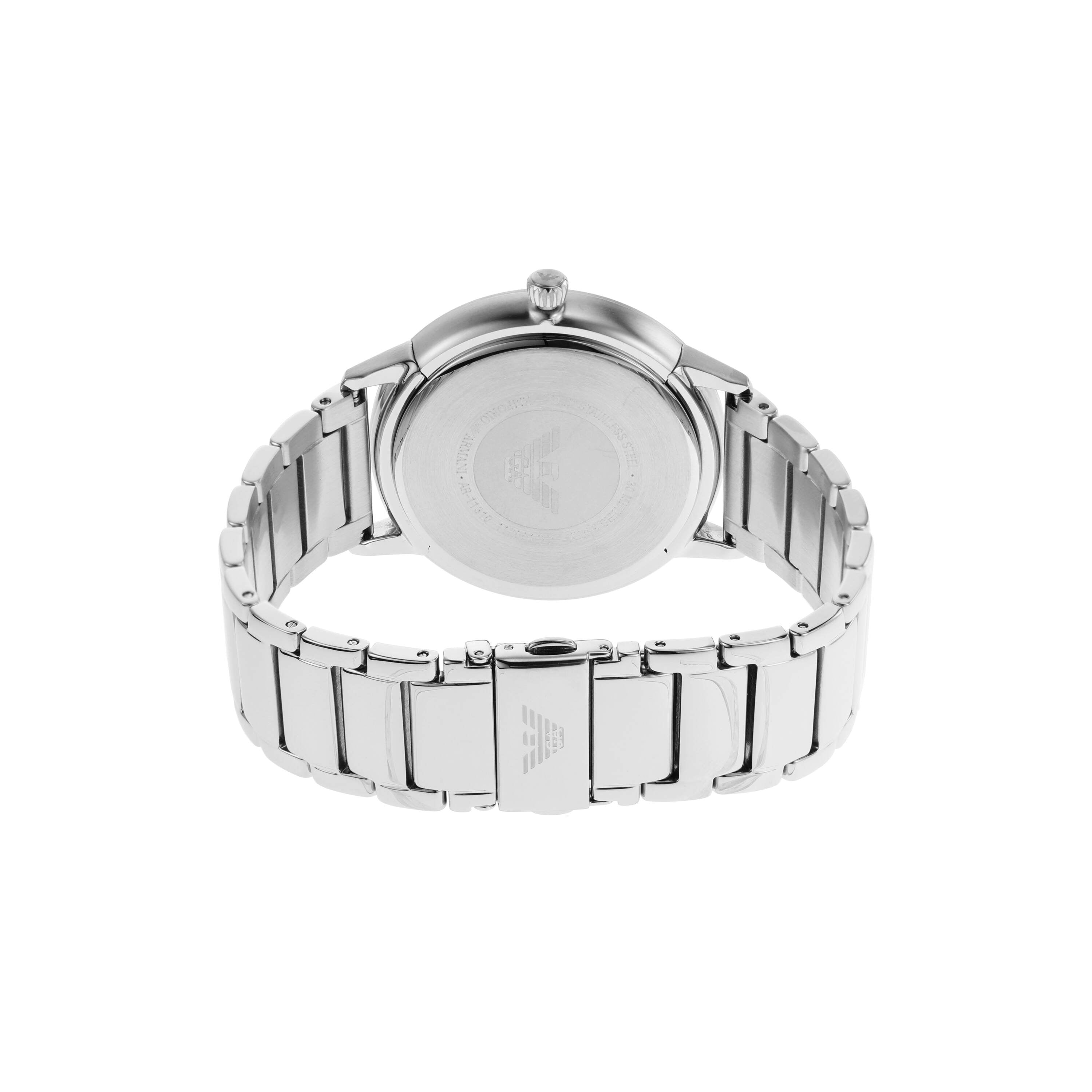 Emporio Armani Black Dial Silver Stainless Steel Watch AR11310