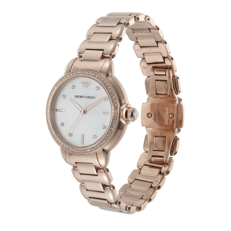 Emporio Armani Women's Sustainable Rose Gold Watch AR11523