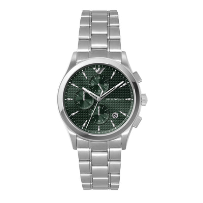 Emporio Armani Green Sunray Dial Eco Stainless Steel Watch AR11529