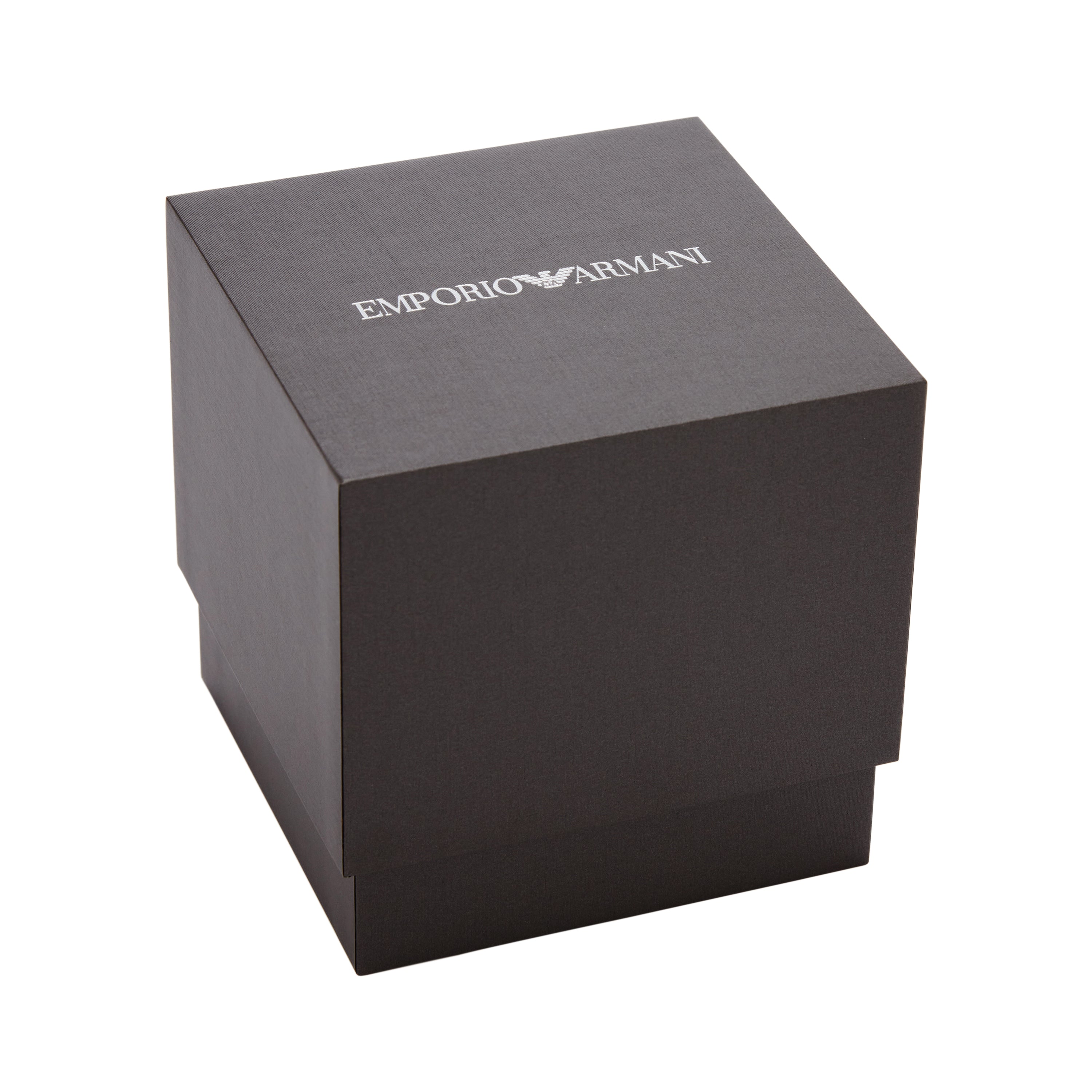 Emporio Armani Three-Hand Date White Dial Stainless Steel Watch AR11599