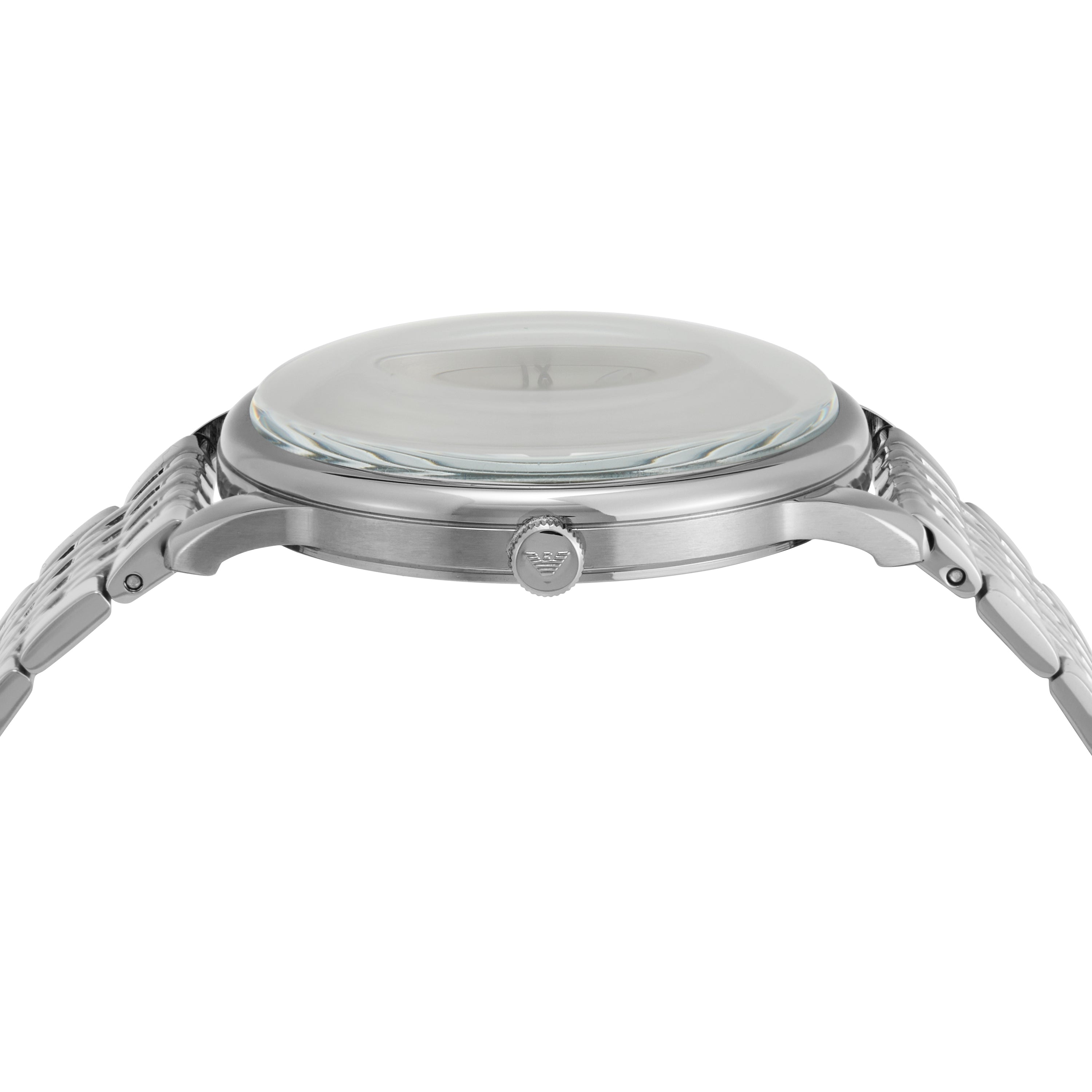 Emporio Armani Three-Hand Date White Dial Stainless Steel Watch AR11599