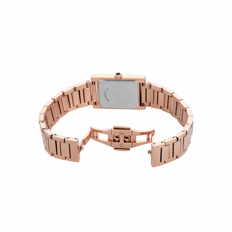 Emporio Armani Rose Gold Stainless Steel Analogue Watch AR11641