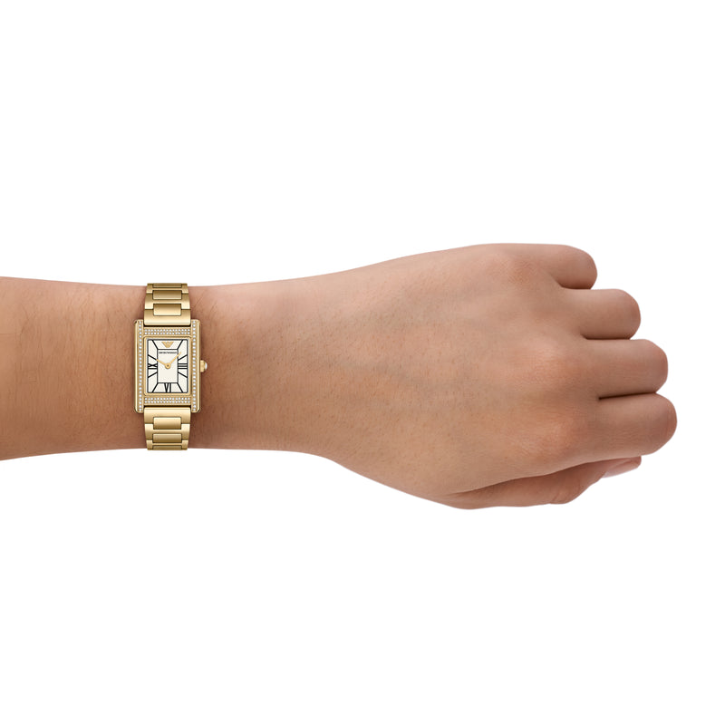 Emporio Armani Mother of Pearl Dial Gold Stainless Steel AR11659