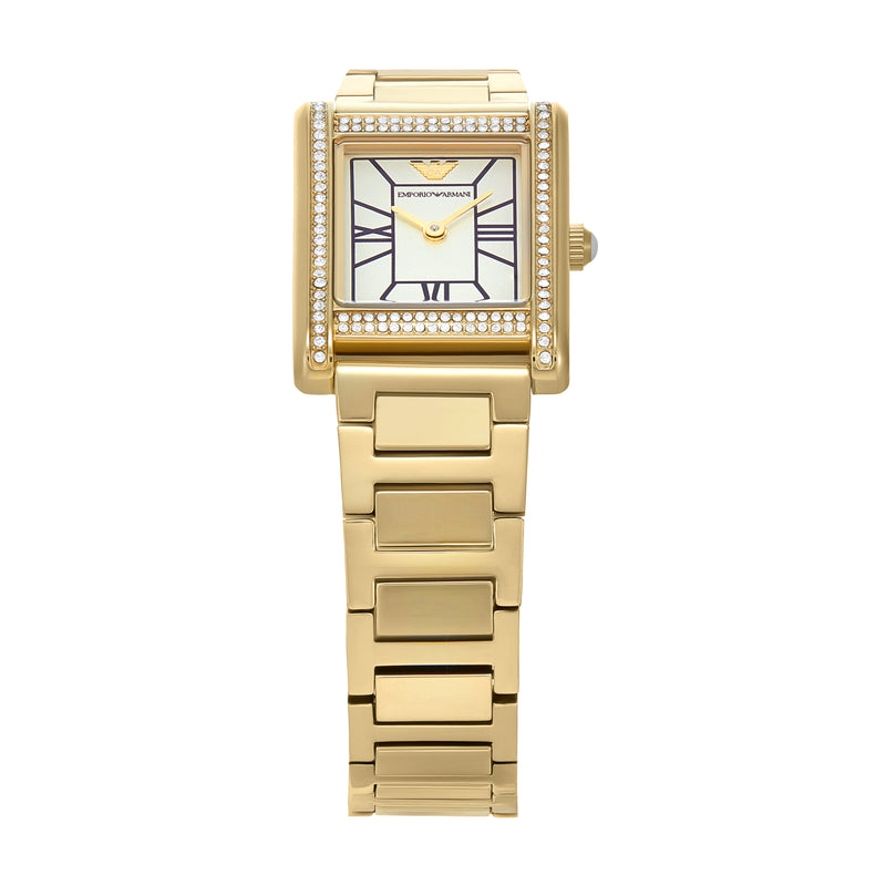 Emporio Armani Mother of Pearl Dial Gold Stainless Steel AR11659