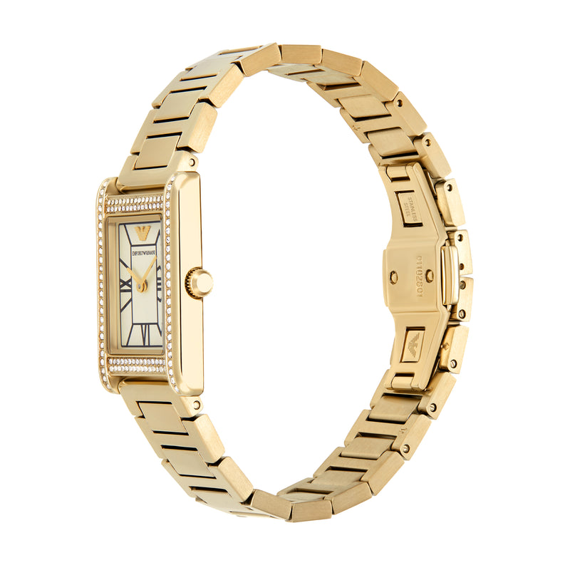 Emporio Armani Mother of Pearl Dial Gold Stainless Steel AR11659