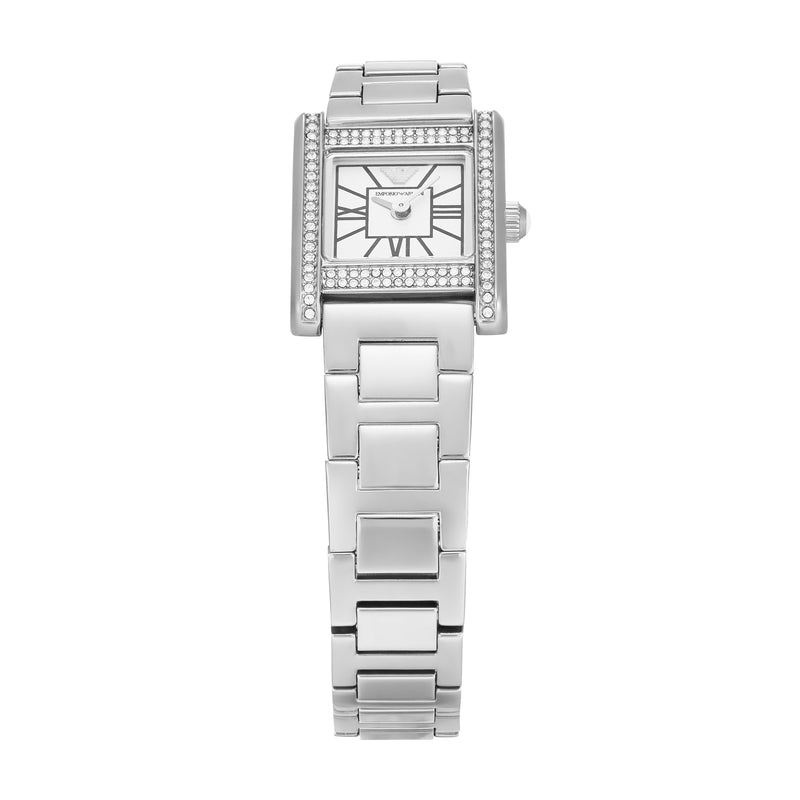 Emporio Armani Two-Hand Mother of Pearl Dial Stainless Steel Watch AR11662