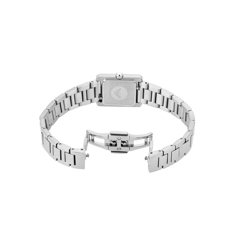 Emporio Armani Two-Hand Mother of Pearl Dial Stainless Steel Watch AR11662