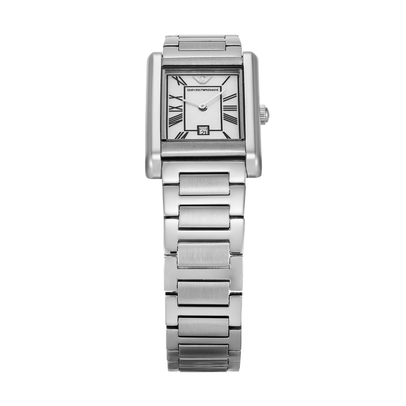 Emporio Armani Two-Hand Mother of Pearl Dial Stainless Steel Watch AR11664
