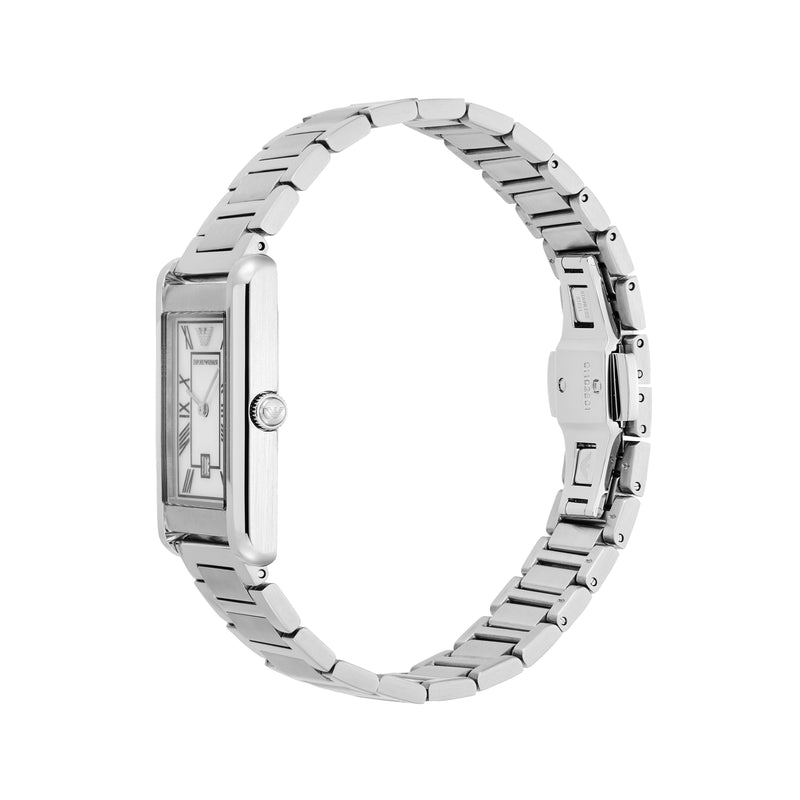 Emporio Armani Two-Hand Mother of Pearl Dial Stainless Steel Watch AR11664