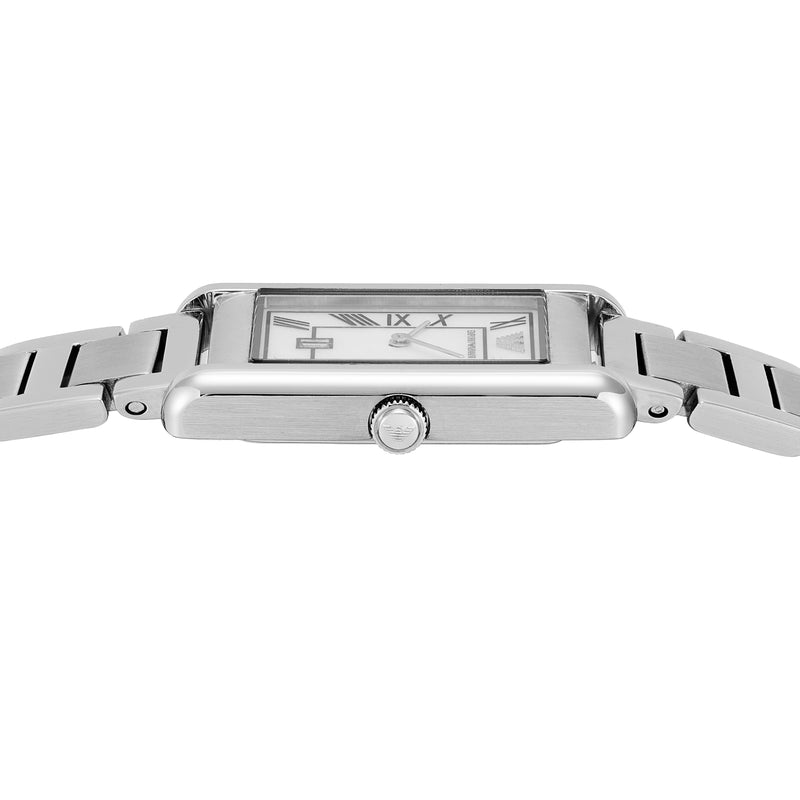 Emporio Armani Two-Hand Mother of Pearl Dial Stainless Steel Watch AR11664