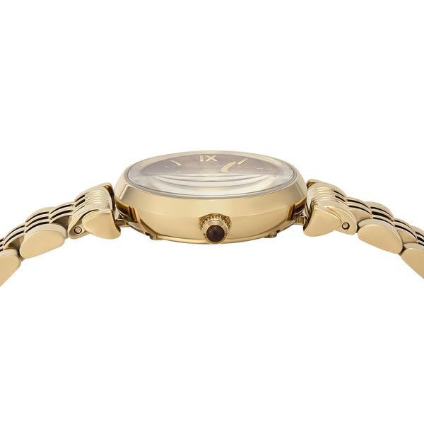 Armani Gold-Tone Stainless Steel Brown Dial Watch AR11703