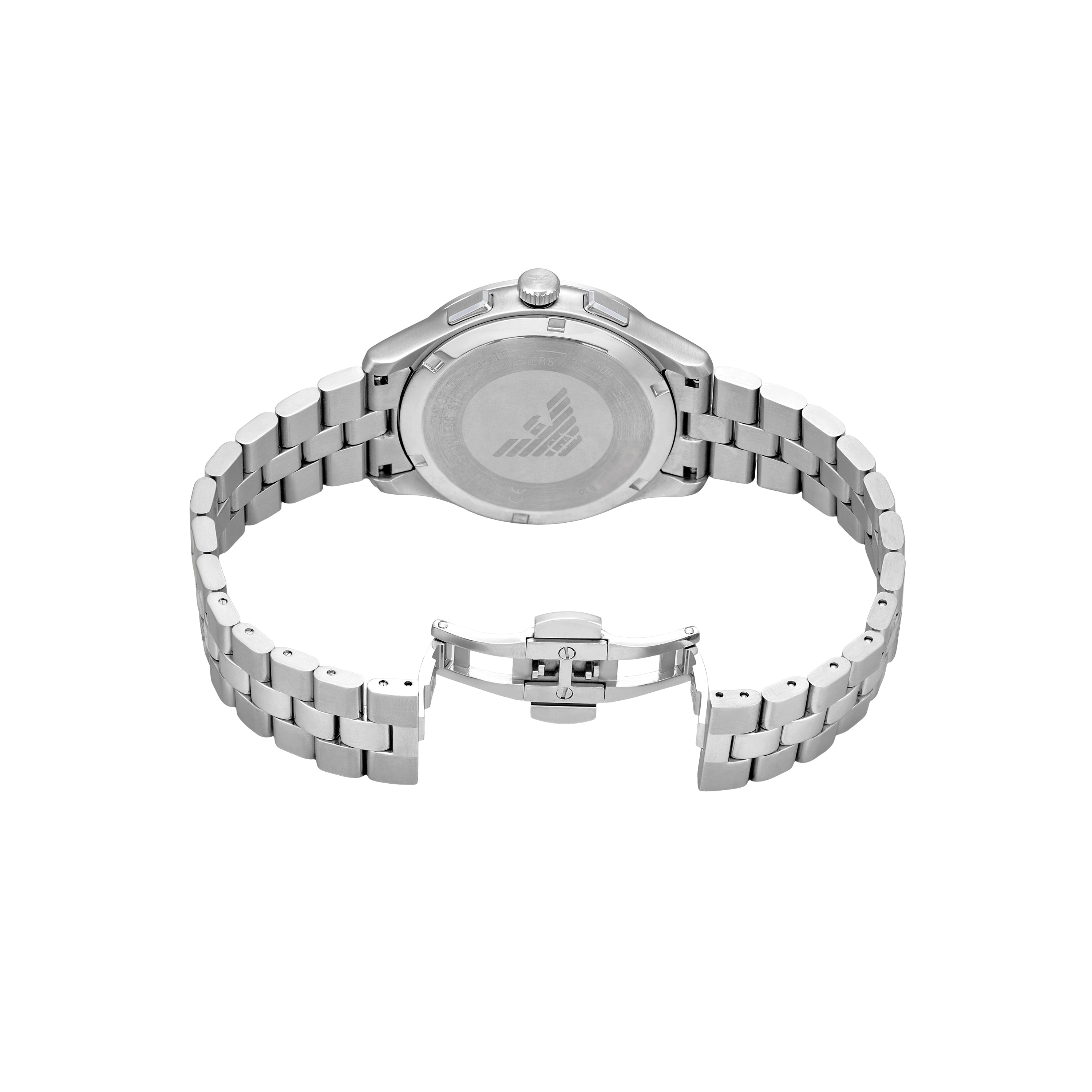 Emporio Armani Black Dial Stainless Steel Watch AR11732