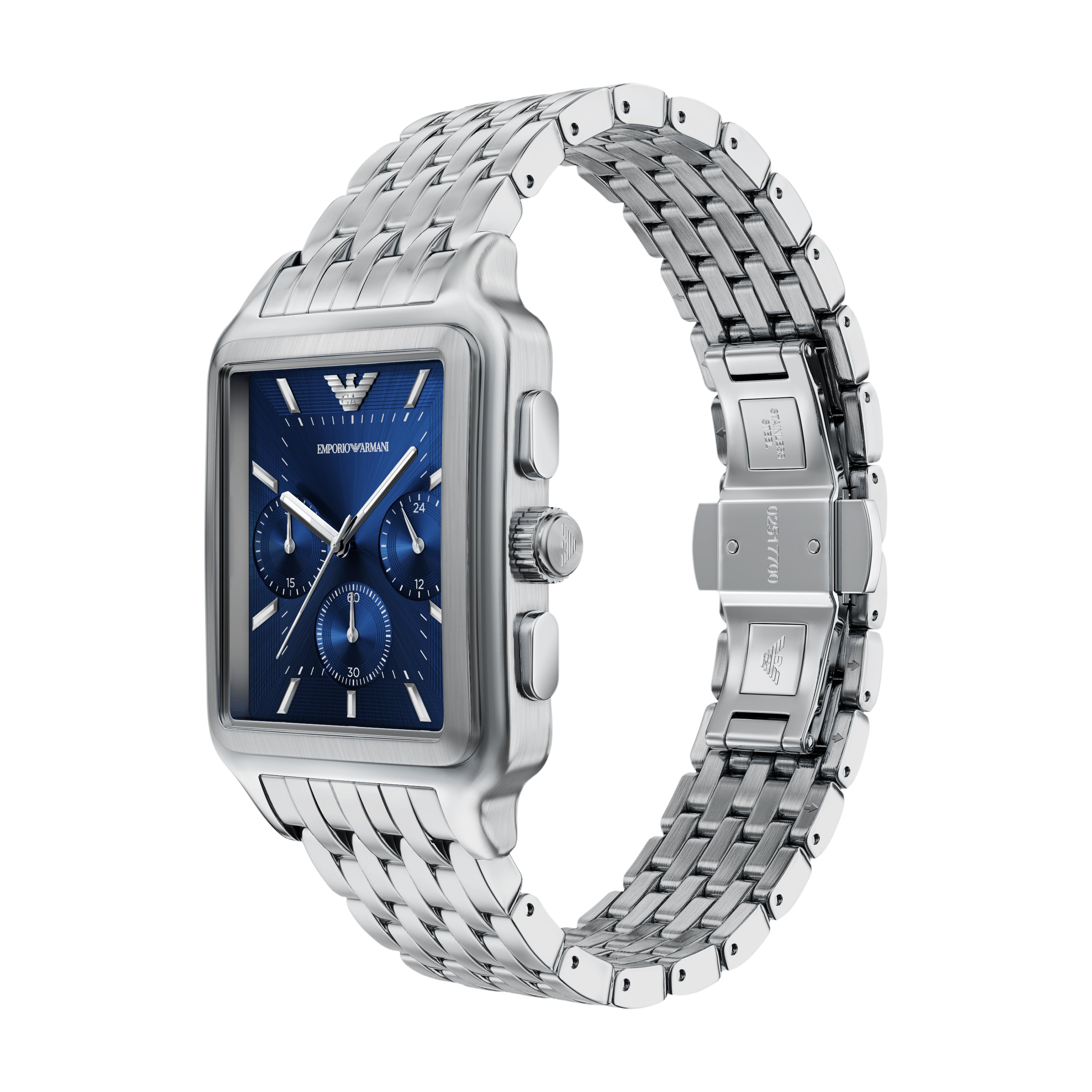 Emporio Armani Blue Dial Stainless Steel Watch AR11750