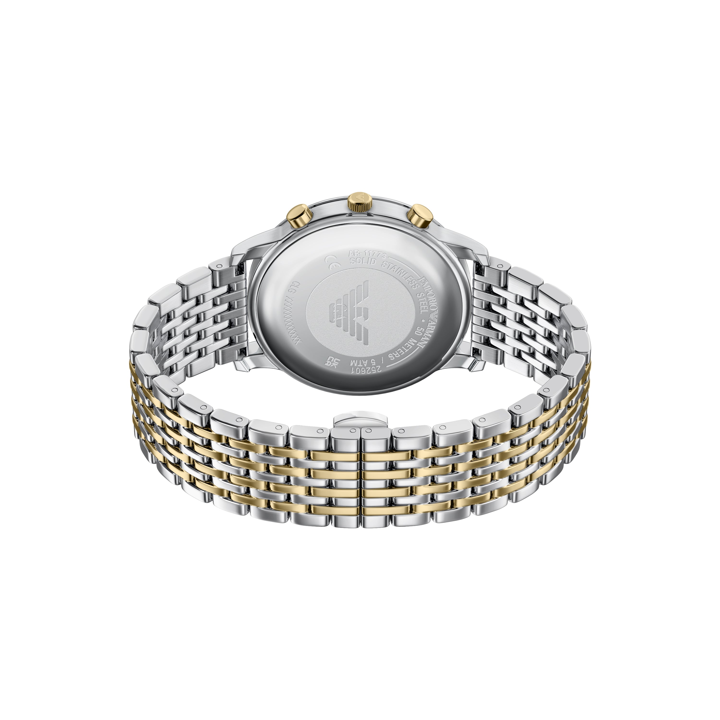 Emporio Armani Two Tone Gray Dial 42mm Men's Watch AR11773