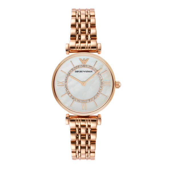 Emporio Armani Luxurious Rose Gold Stainless Steel Women's Watch AR1909