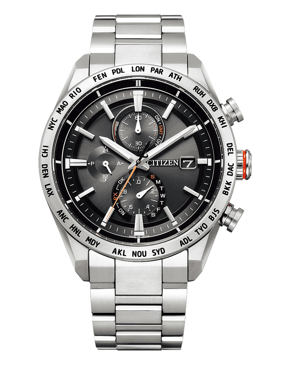 Citizen Attesa Radio Controlled Eco-Drive Titanium Watch AT8181-63E