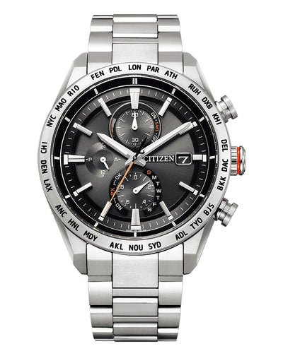 Citizen Attesa Radio Controlled Eco-Drive Titanium Watch AT8181-63E
