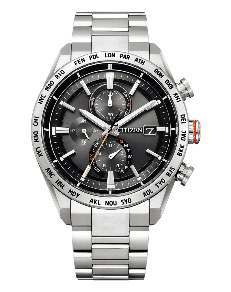 Citizen Attesa Radio Controlled Eco-Drive Titanium Watch AT8181-63E