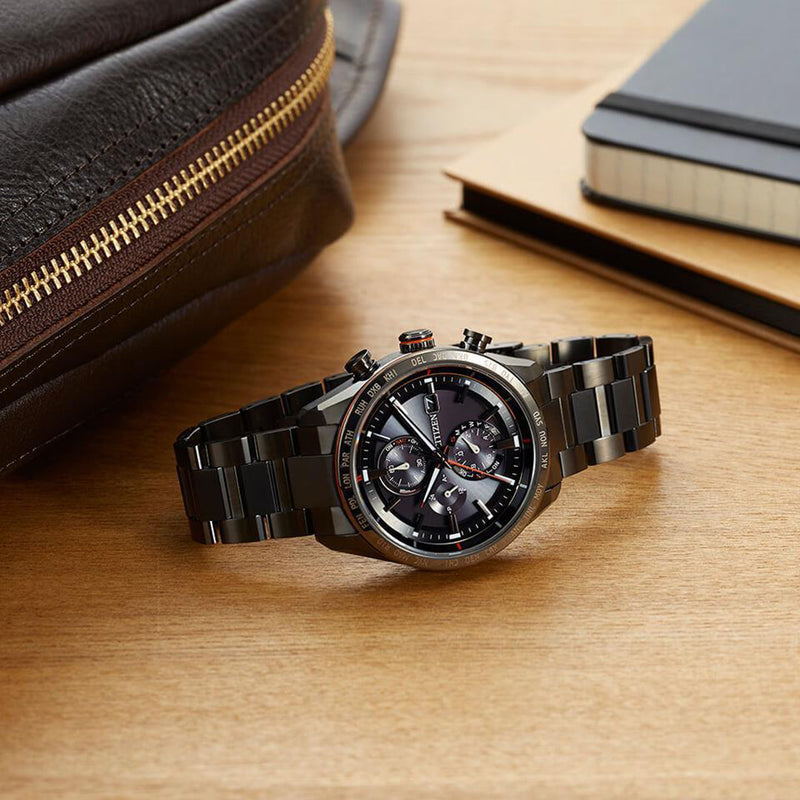Citizen Attesa Radio Controlled Eco-Drive Titanium Watch AT8185-62E