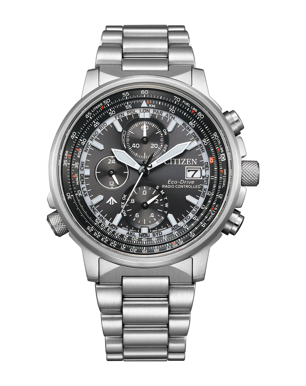Citizen Promaster Sky Black Dial Stainless Steel Watch AT8300-58E