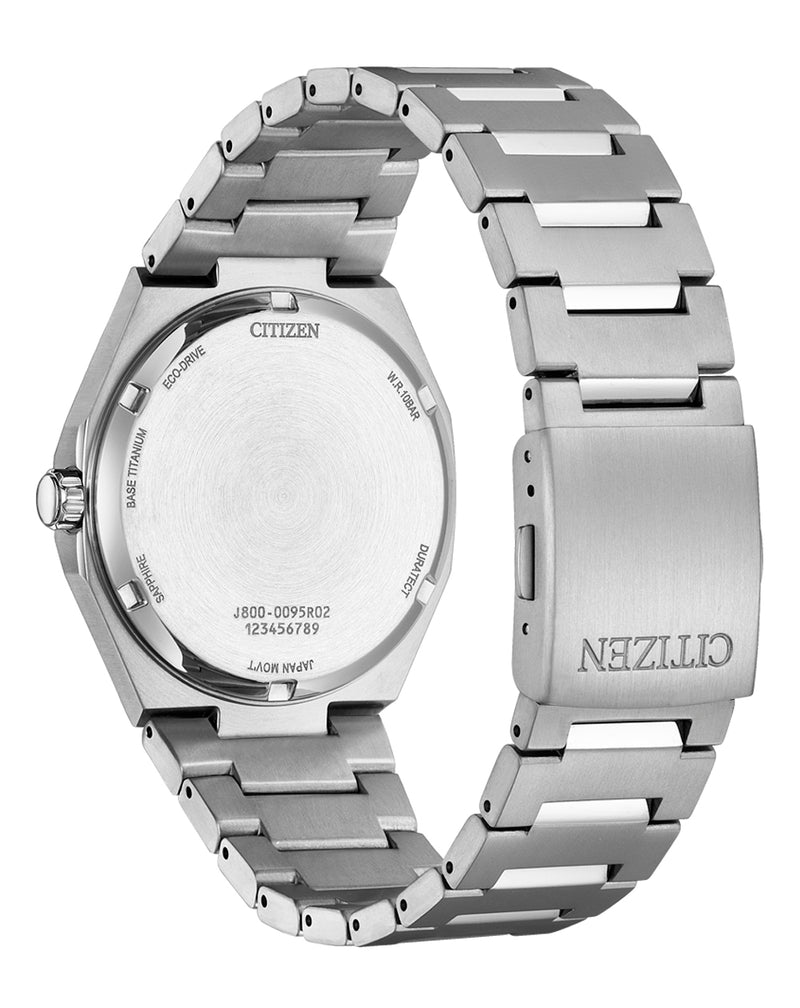 Citizen Eco-Drive Zenshin Three-hand Green Dial Stainless Steel Watch AW0130-85M