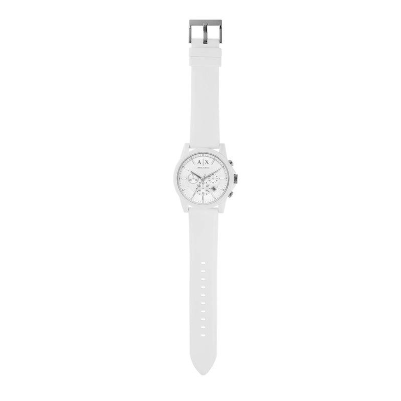 Armani AX1325 Luxe Chronograph White Rubber band AX1325