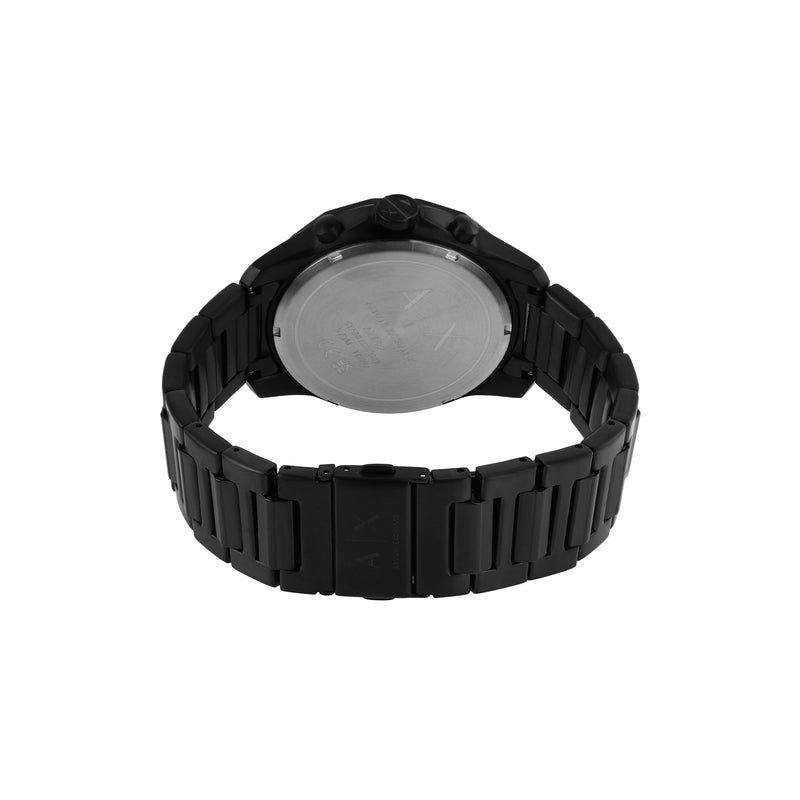 Armani Timeless Black Stainless Steel Chronograph Watch AX1722