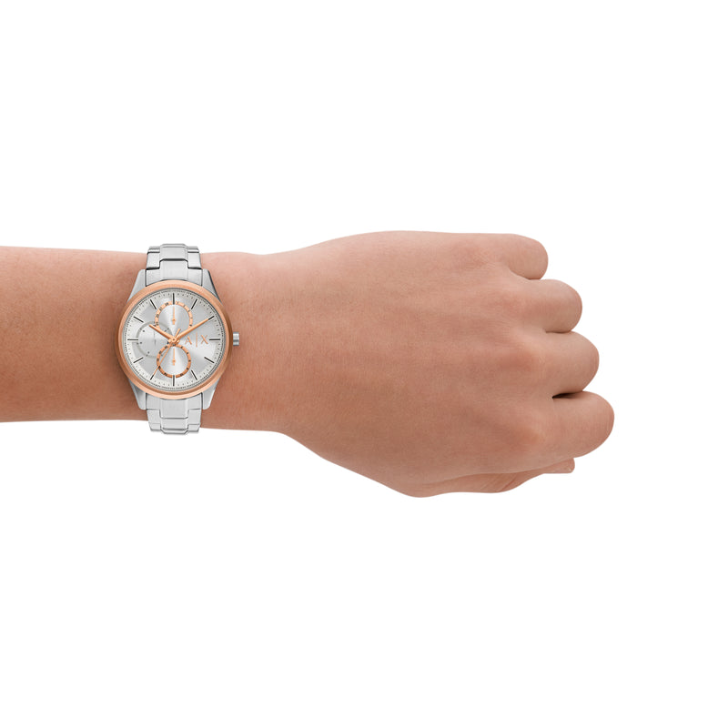 Armani Elegant Silver Stainless Steel Watch AX1870