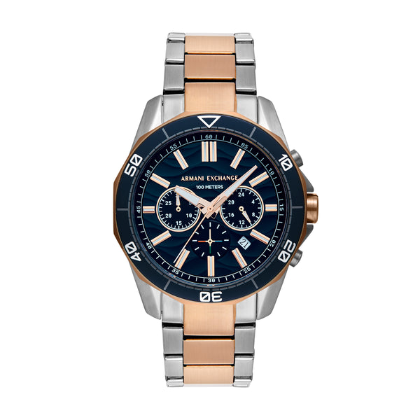 Armani Exchange Chronograph Two-Tone Stainless Steel Watch AX1965